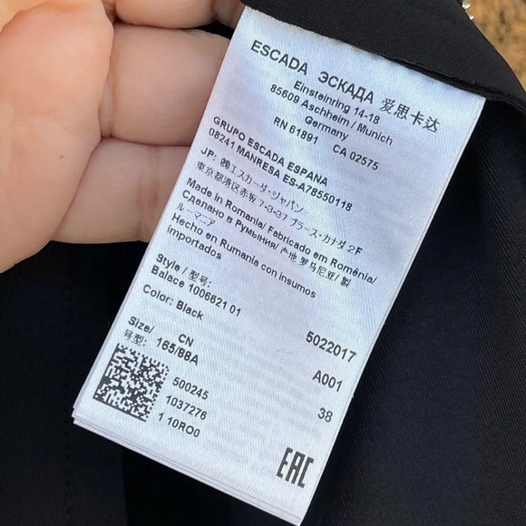 ESCADA SPORT LACE SHEER SLEEVE JACKET 38 - Picture 10 of 10